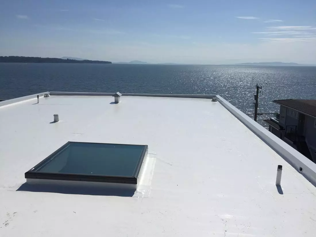 after image of flat roof replacement in Florida